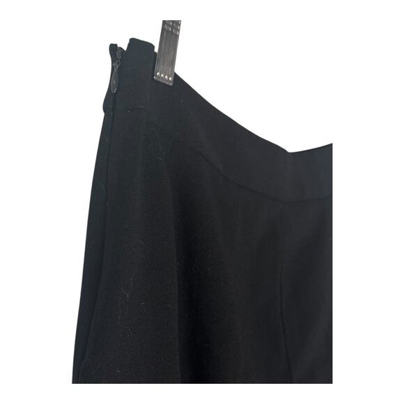 Ann Taylor Loft Black Wool Lace Flared Tulip Fairy Core Midi Skirt Size 6 Medium - Picture 5 of 11